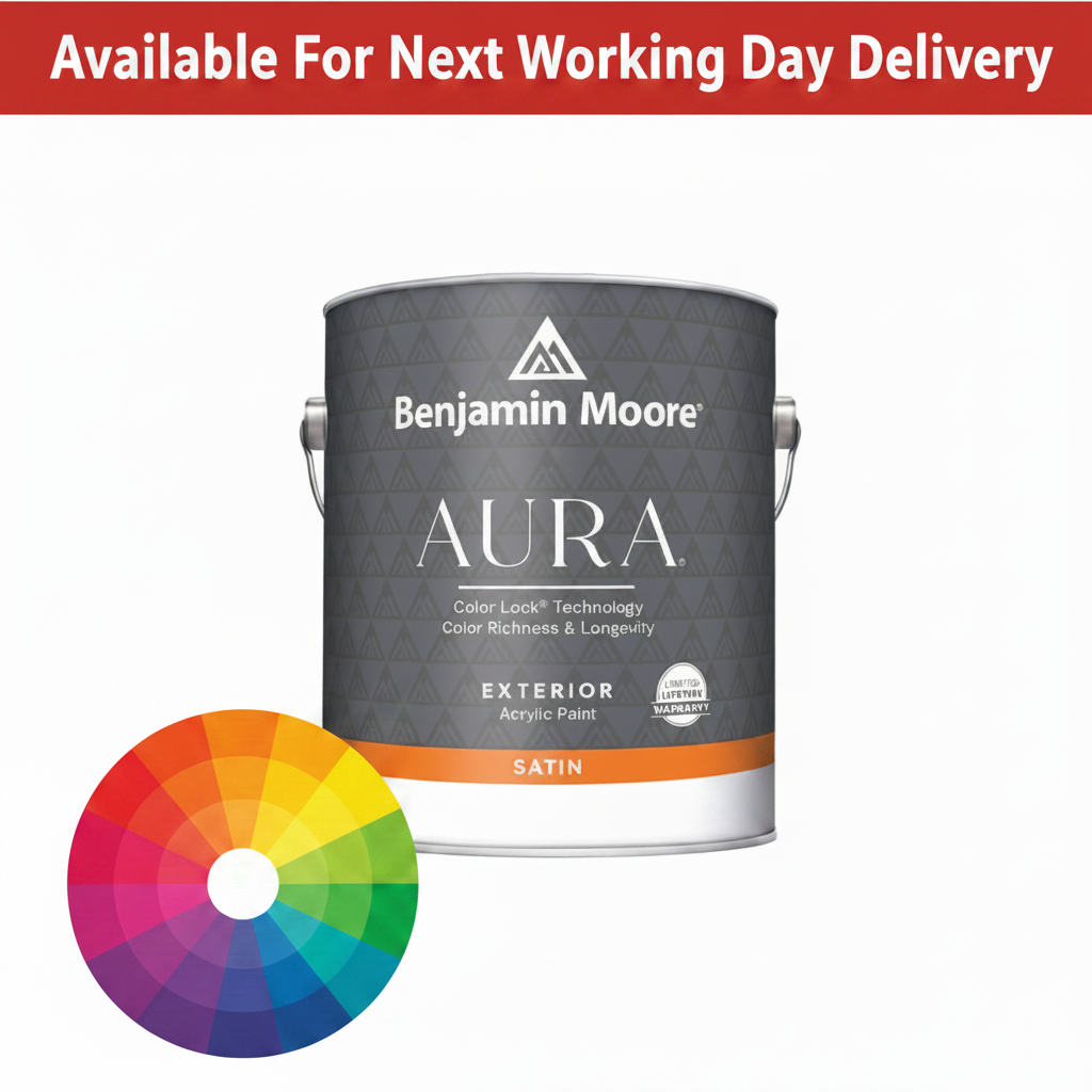Benjamin Moore Aura Exterior Satin Quart (946ml) Tinted Colours