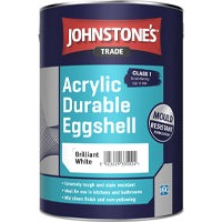 Johnstones Trade Durable Acrylic Eggshell Brilliant White 5 Litre