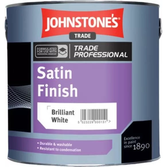 Johnstones Trade Satin Finish Brilliant White