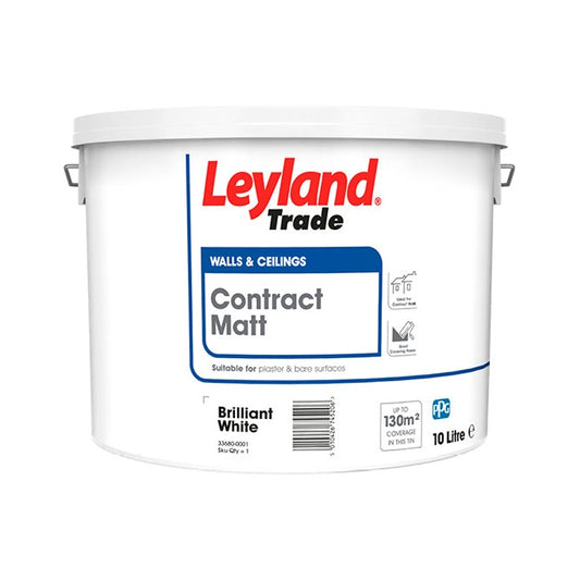 Leyland Trade Contract Matt 10L Brilliant White