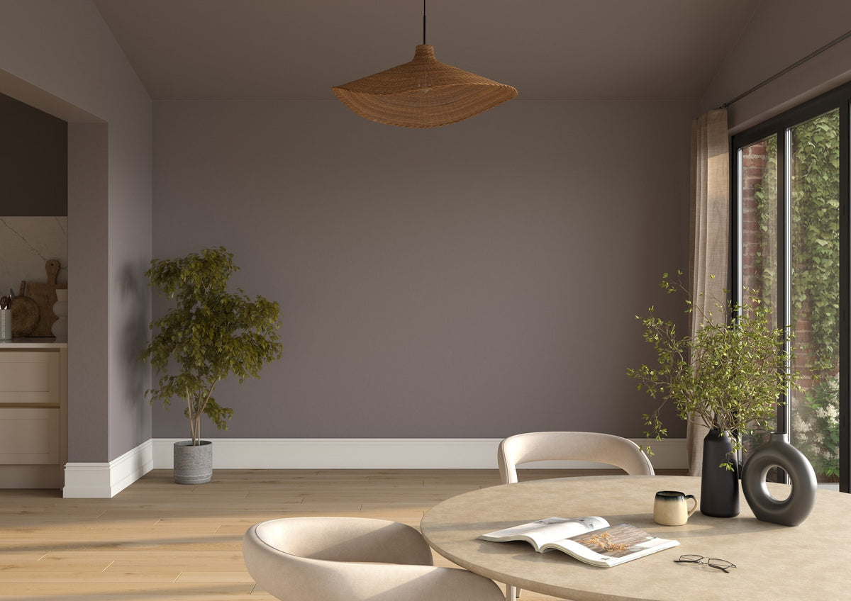 Dulux Heritage Mauve Mist on the walls of a room setting
