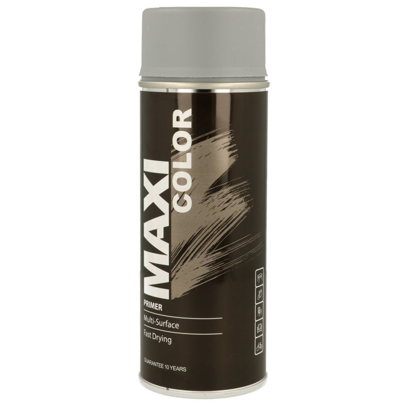 Maxi Multi-Surface Primer Grey - 400 ml Aerosol Spray Paint