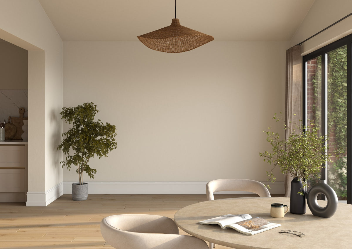 Dulux Heritage Ochre White on the walls of a room setting