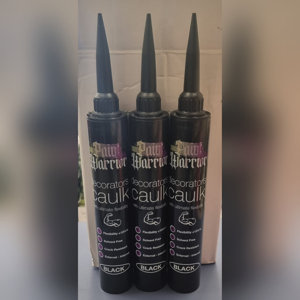 Paint Warrior Decorators Flexible Caulk Black 380ml