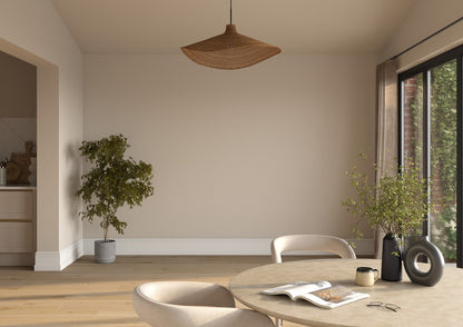 Dulux Heritage Pale Walnut on the walls of a room setting