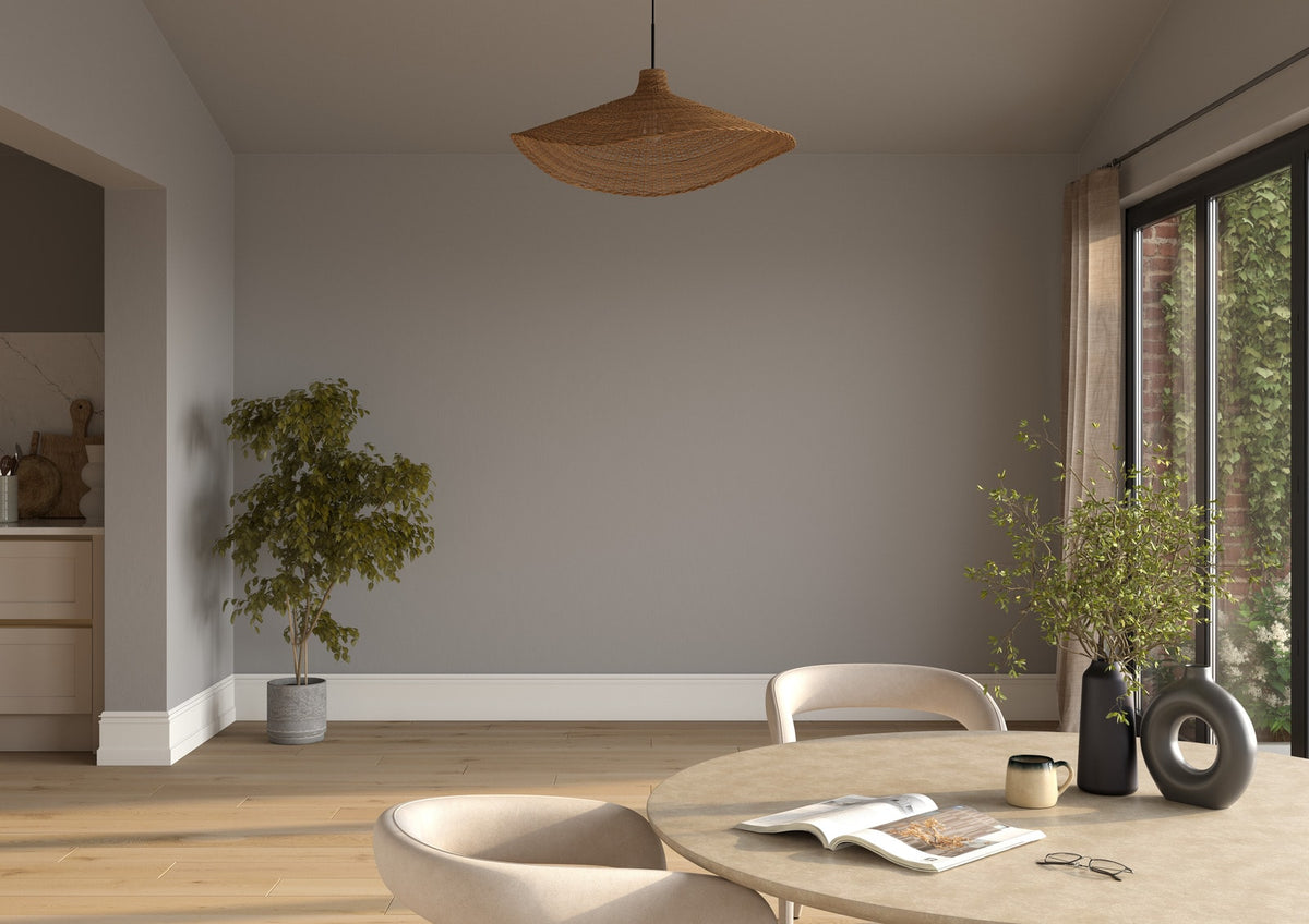 Dulux Heritage Pewter Plate on the walls of a room setting