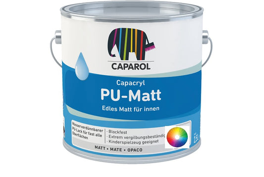 Caparol PU Matt Water Based Wood and Metal Paint Tinted Colours
