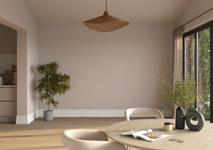 Dulux Heritage Pumice Brown on the walls of a room setting