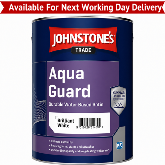Johnstones Trade Aqua Guard Satin Brilliant White