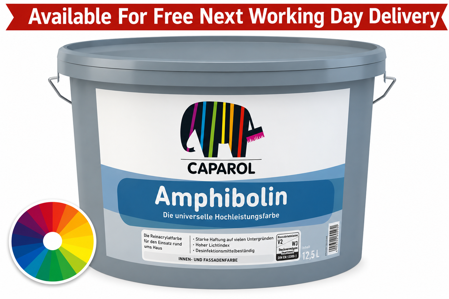 Caparol Amphibolin High Performance Multi Surface Interior/Exterior Paint - Tinted Colours 5L