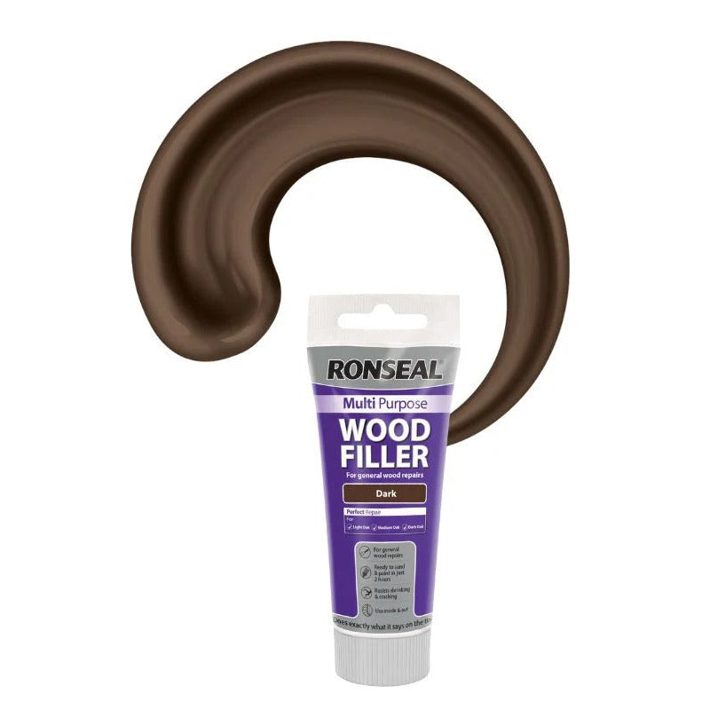 Ronseal Multi Purpose Wood Filler 100g, Dark