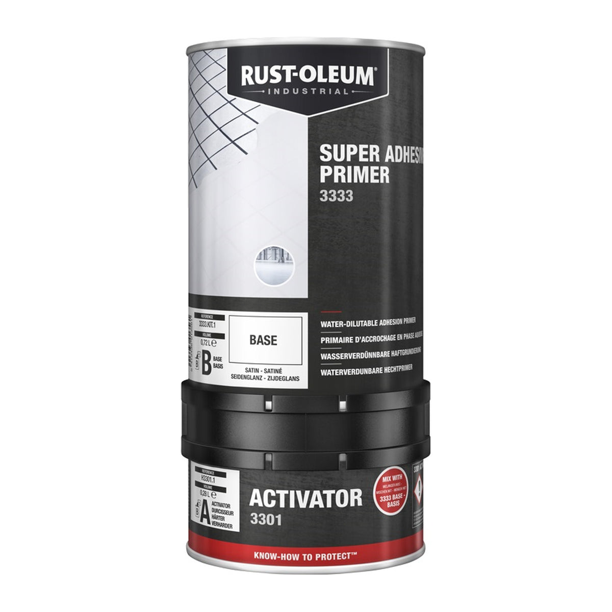 Rust-Oleum 3333 Super Adhesive Primer base and activator