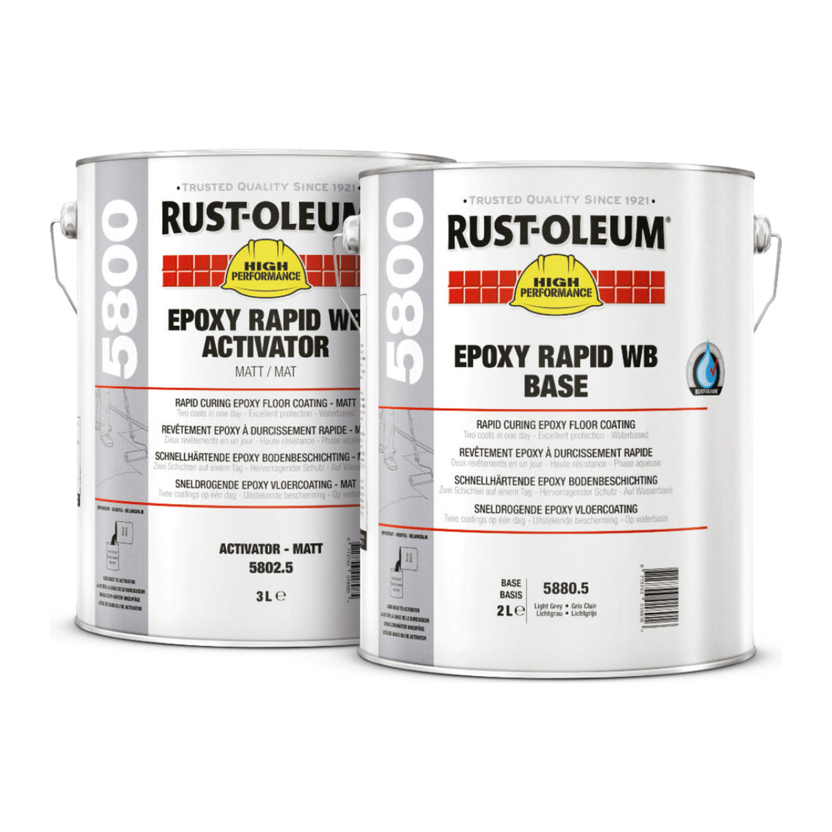 Rust-Oleum 5800 Epoxy Rapid WB base and activator