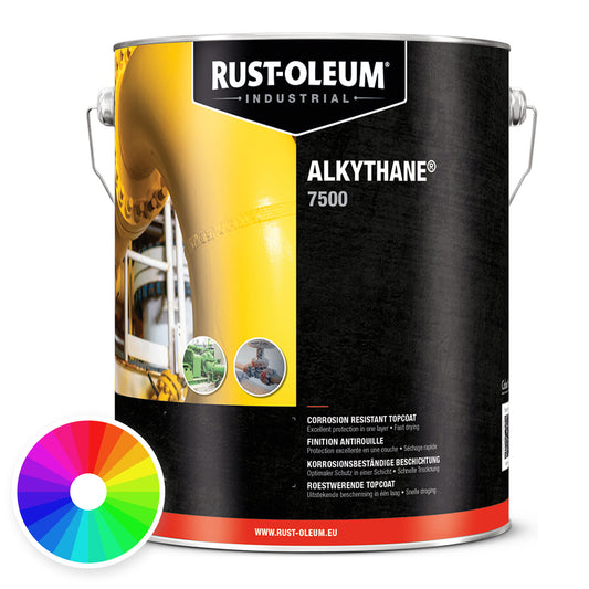 Rust-Oleum 7500 Alkythane 5 litre tin with colour wheel – gloss, tinted to your chosen colour