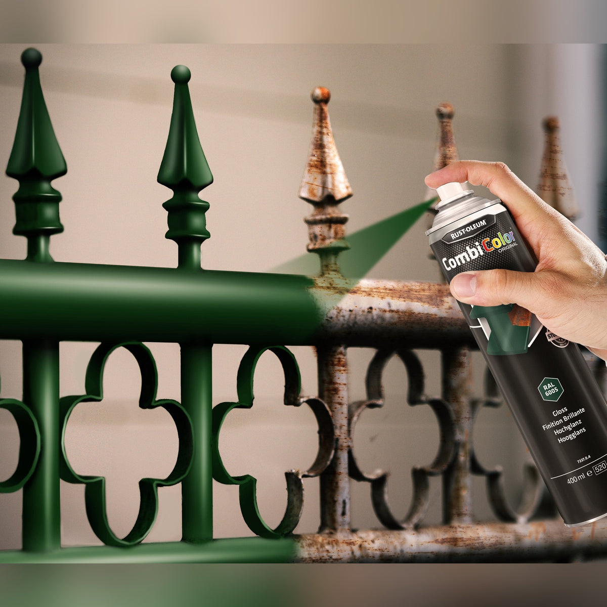 Rust-oleum CombiColor® Metallic Silver Aerosol RAL 9006, 400ml