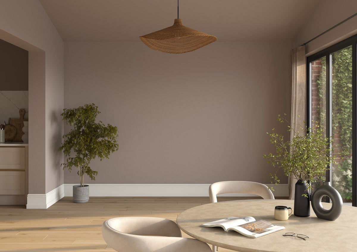 Dulux Heritage Terra Ombra on the walls of a room setting
