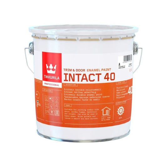 Tikkurila Intact 40 Durable Interior Semi-Gloss Enamel Paint, White