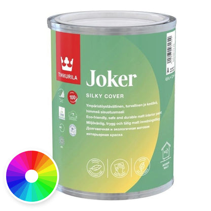 Tikkurila Joker Allergy Friendly Paint Tinted Colour, colour wheel