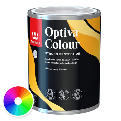 Tikkurila Optiva Colour Trade Matt Paint, Tinted Colour, colour wheel