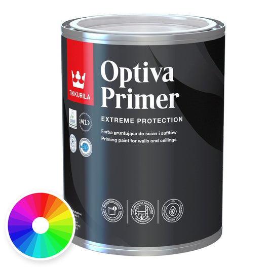 Tikkurila Optiva Wall Primer, Tinted Colour, colour wheel
