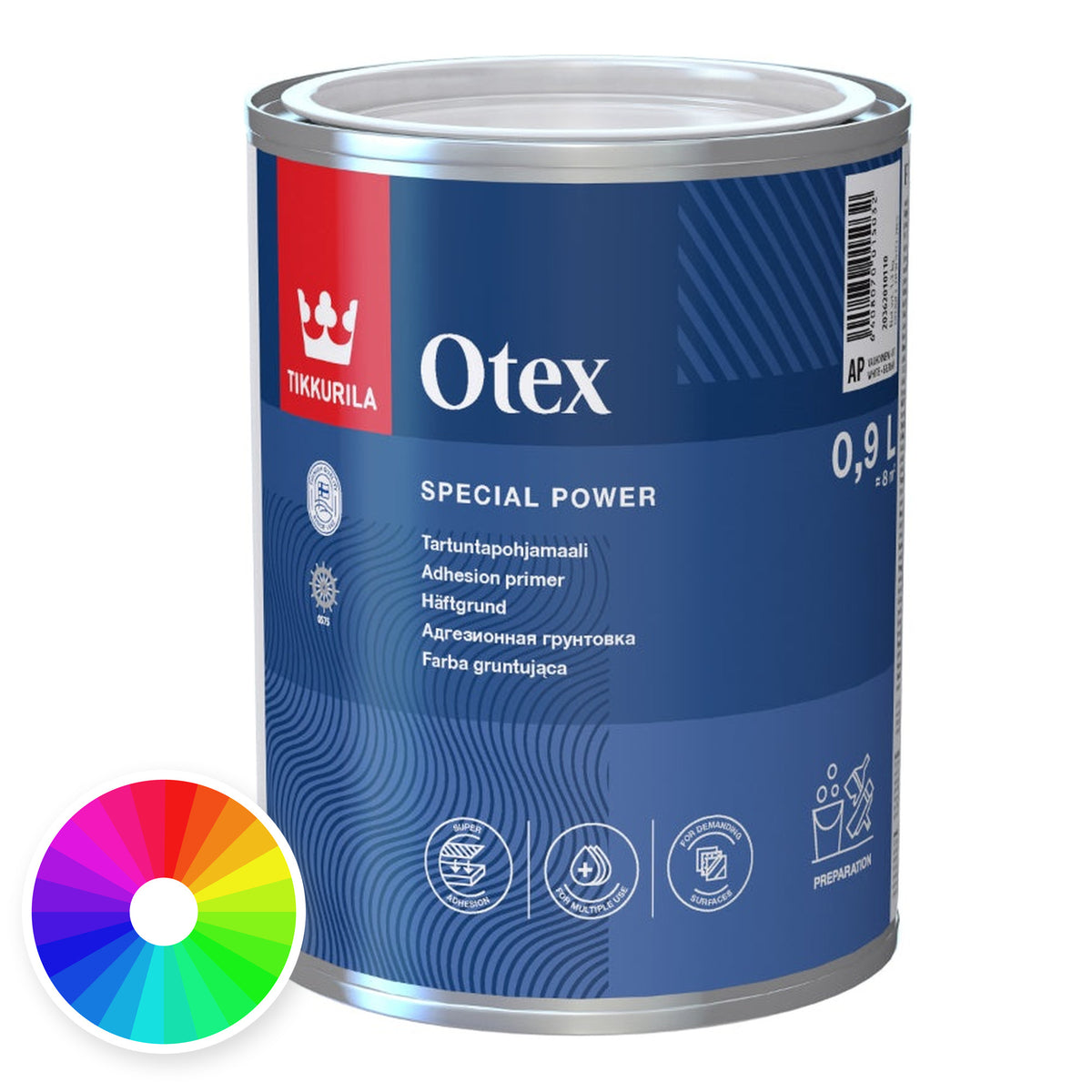 Tikkurila Otex Adhesion Alkyd Based Primer, Tinted Colour, colour wheel