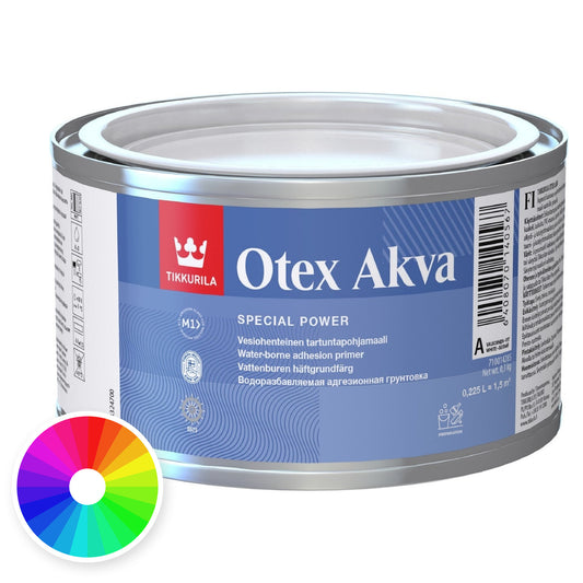 Tikkurila Otex Akva Waterborne Quick Drying Adhesion Primer, Tinted Colour, colour wheel