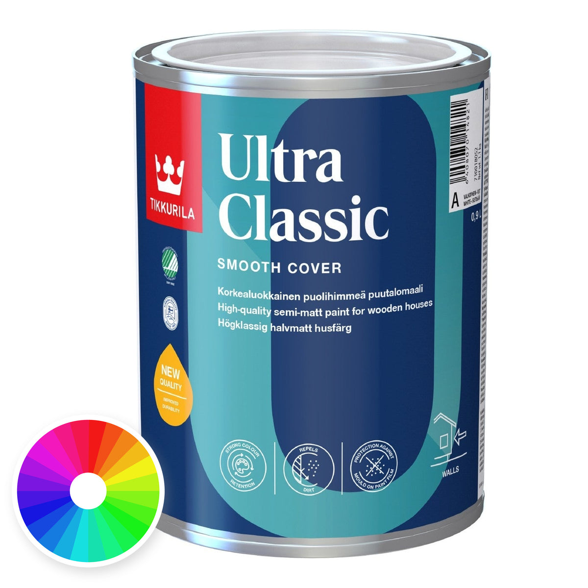 Tikkurila Ultra Classic Durable Exterior Wood Paint Tinted Colour, colour wheel