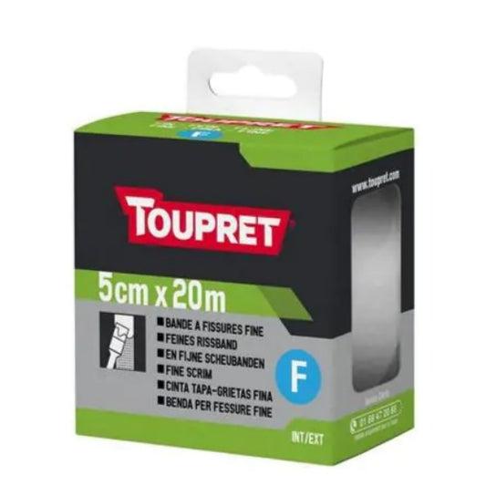 TOUPRET FINE SCRIM (Ultra Fine Elastic) 5cm x 20m Crack Tape