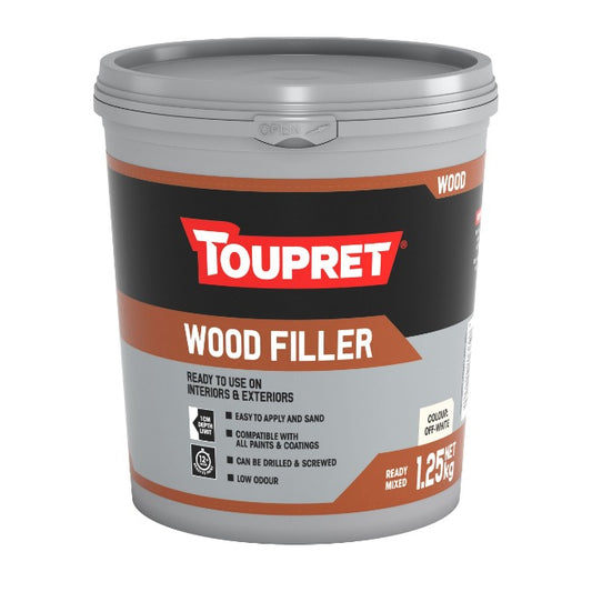 Toupret Ready Mixed Wood Filler Off White 1.25 Kg