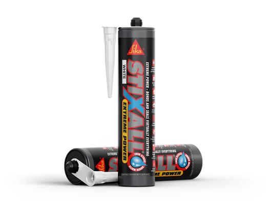 Everbuild Stixall Sealant and Adhesive White 290ml Size Cartridge