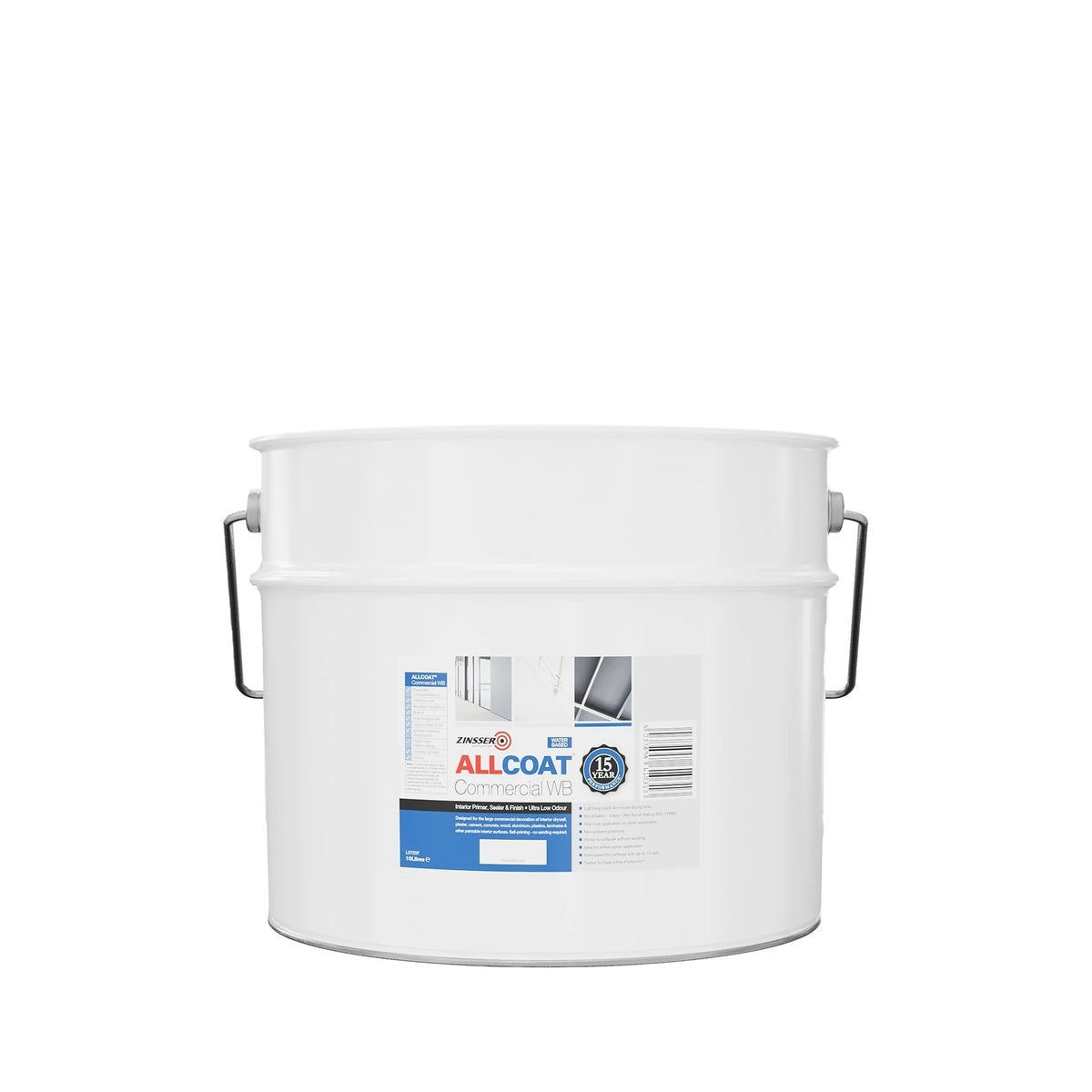 Zinsser AllCoat Commercial Water Based 10 litre tin