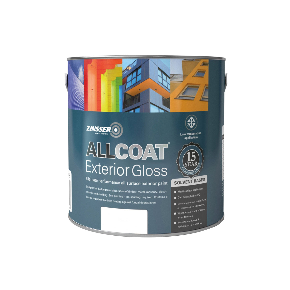 Zinsser AllCoat Exterior Gloss solvent based tin