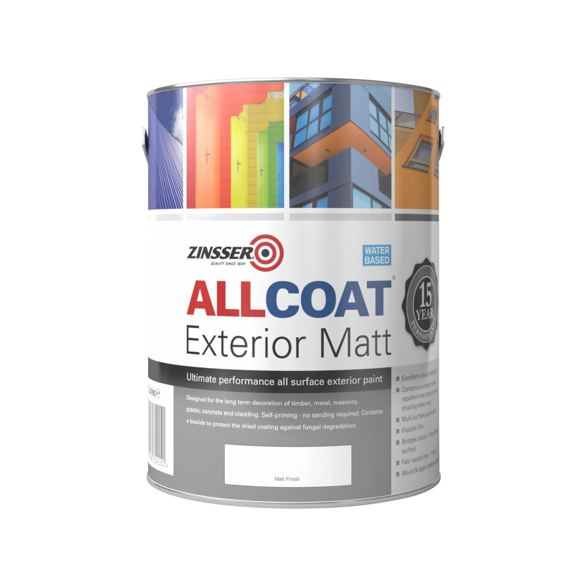 Zinsser AllCoat Exterior Matt water based tin