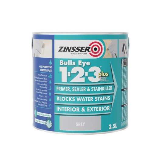 Zinsser Bulls Eye 1-2-3 Plus, Grey