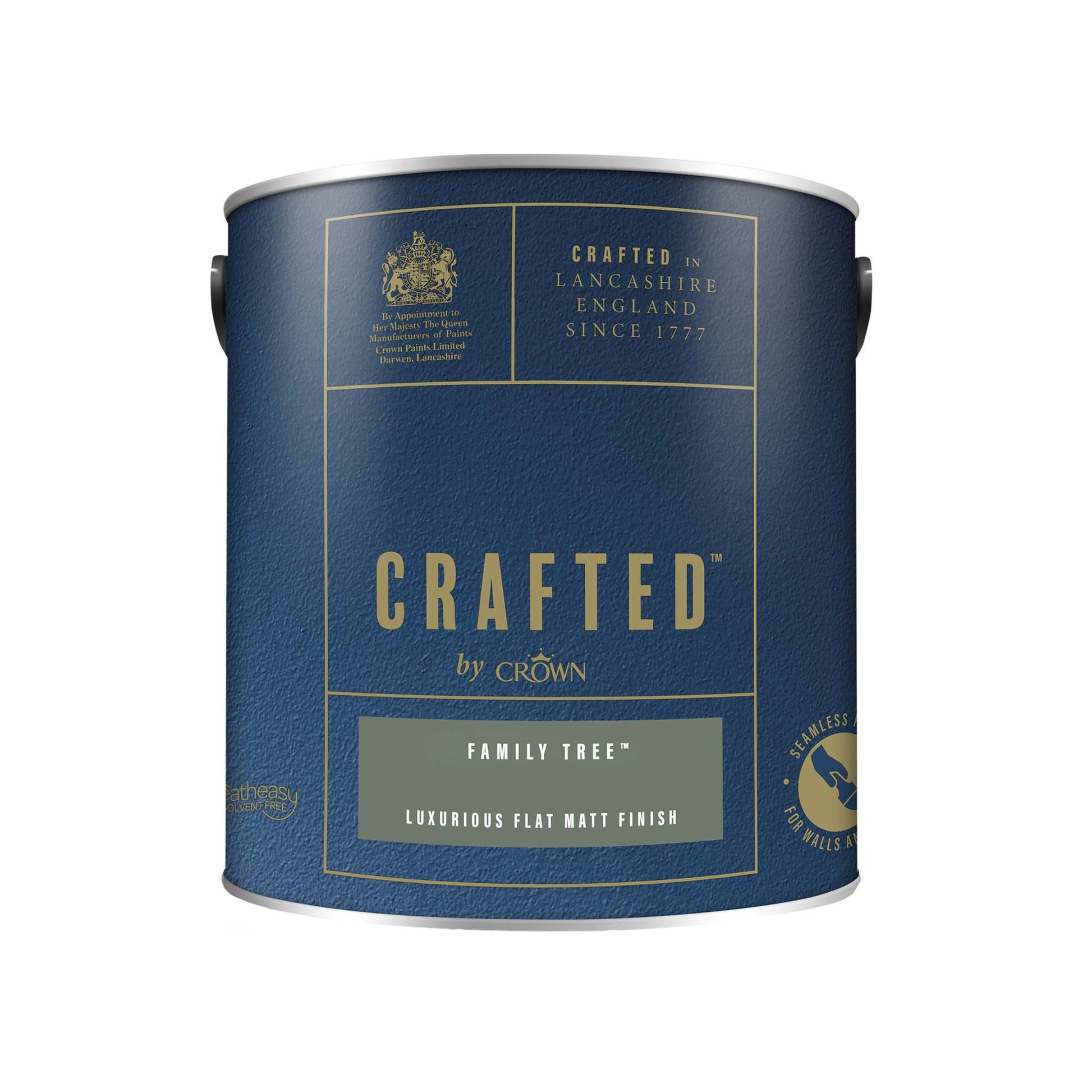 Crown Crafted Luxurious Flat Matt Finish Paint - Family Tree - 2.5 Litre