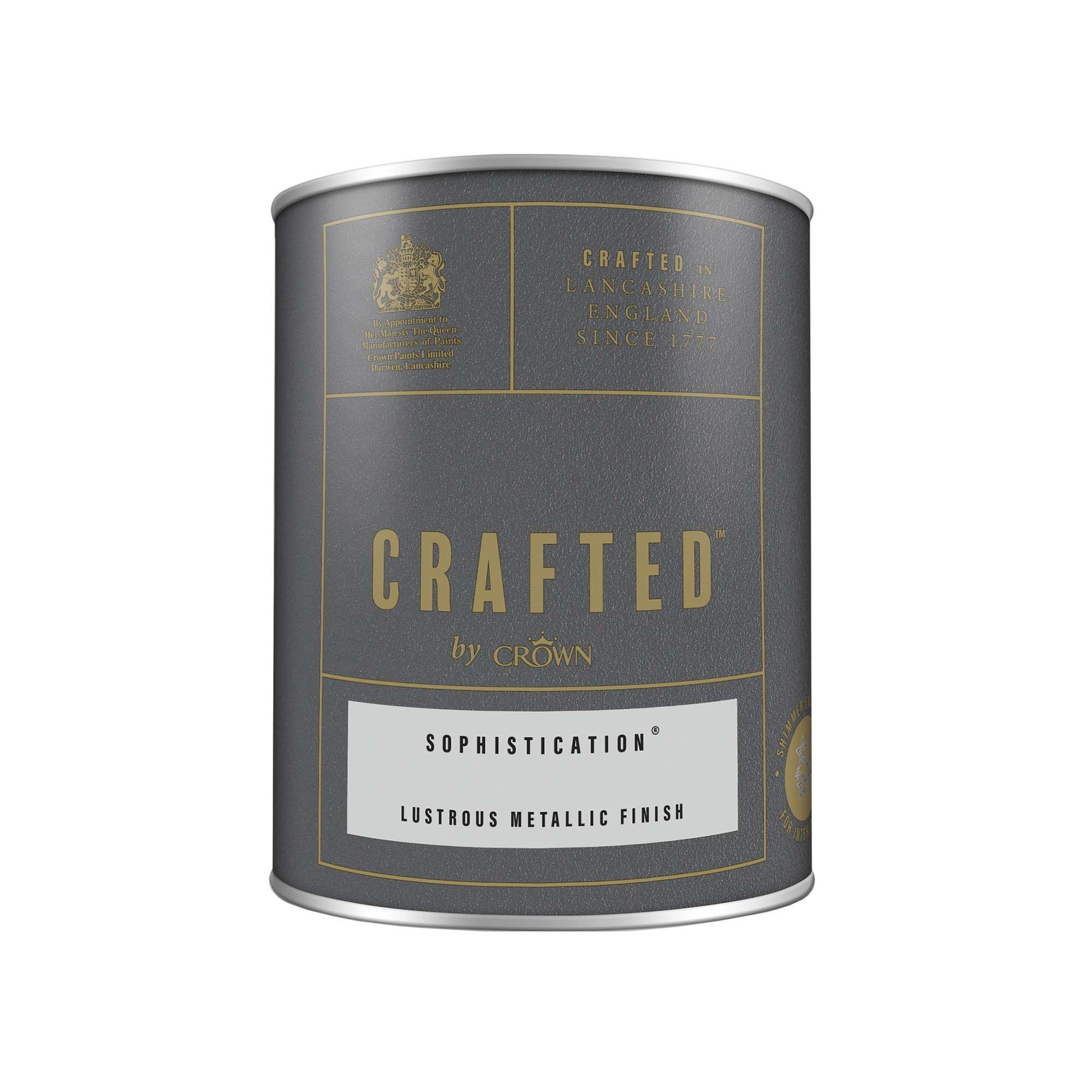 Crown Crafted Lustrous Metallic Finish Paint - Sophistication - 1.25 Litre
