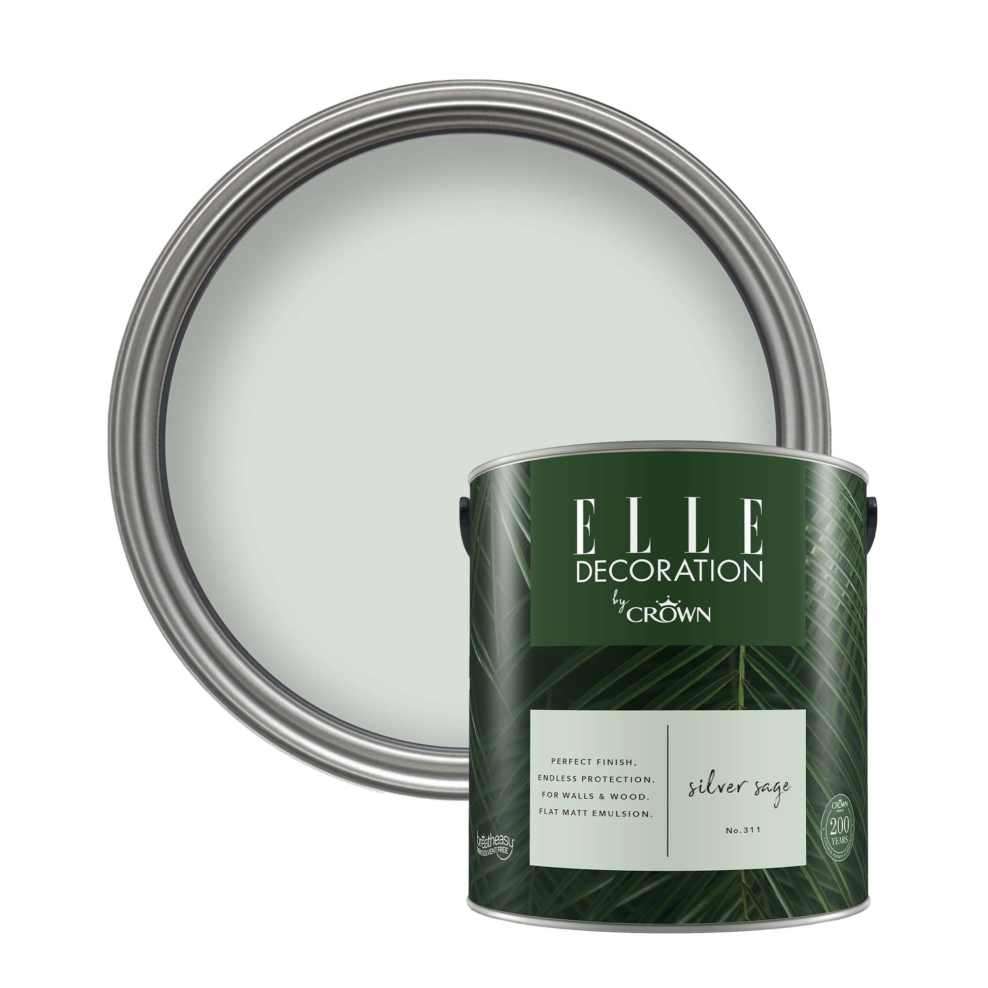 Crown Retail Elle Decoration Flat Matt - Silver Sage