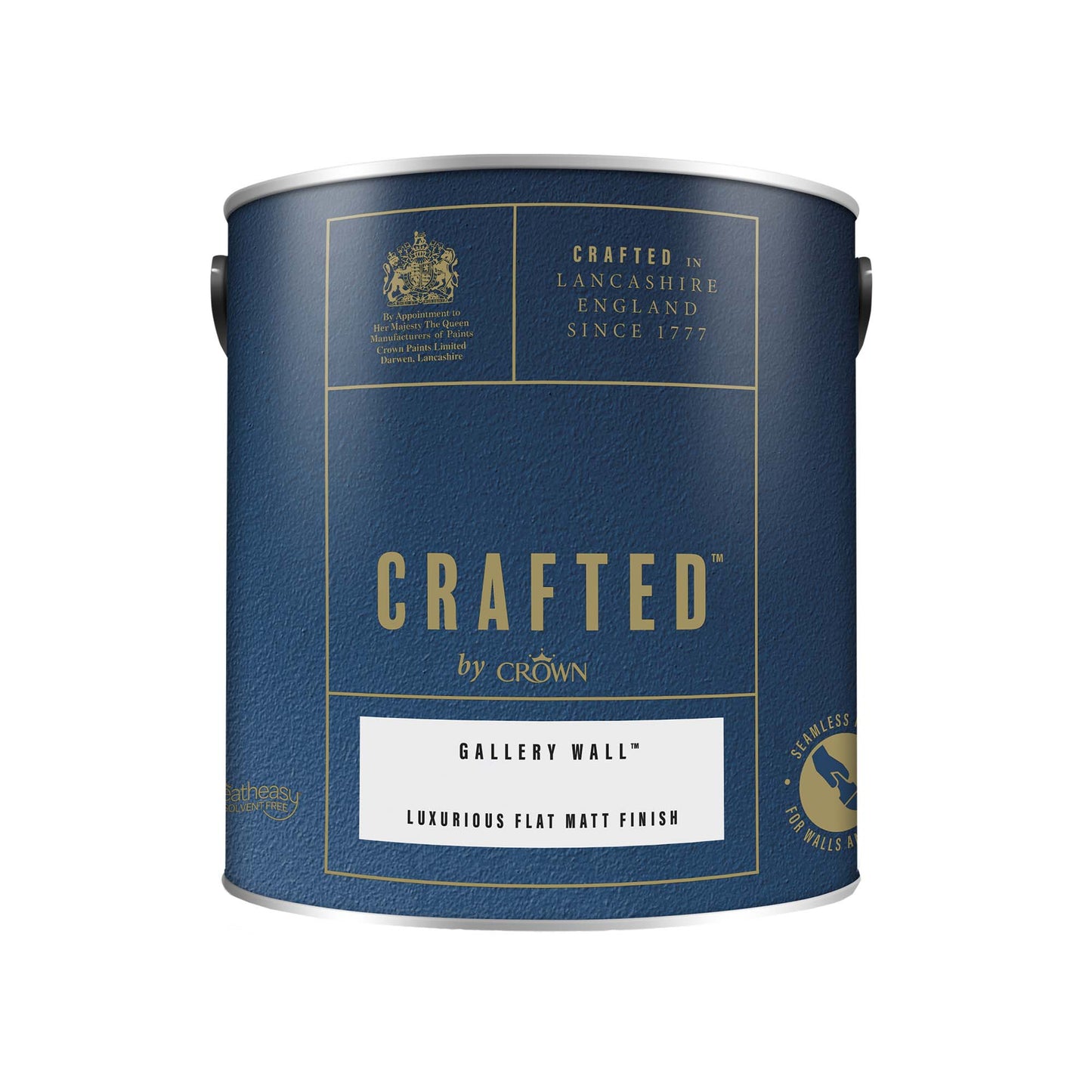Crown Crafted Luxurious Flat Matt Finish Paint - Gallery Wall - 2.5 Litre