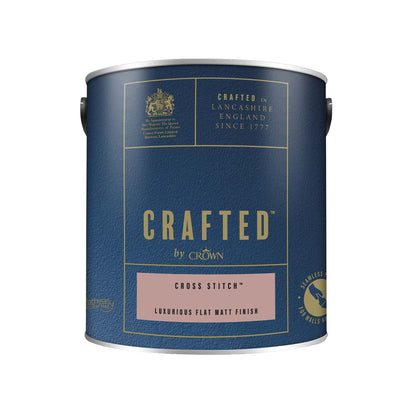 Crown Crafted Luxurious Flat Matt Finish Paint - Cross Stitch - 2.5 Litre