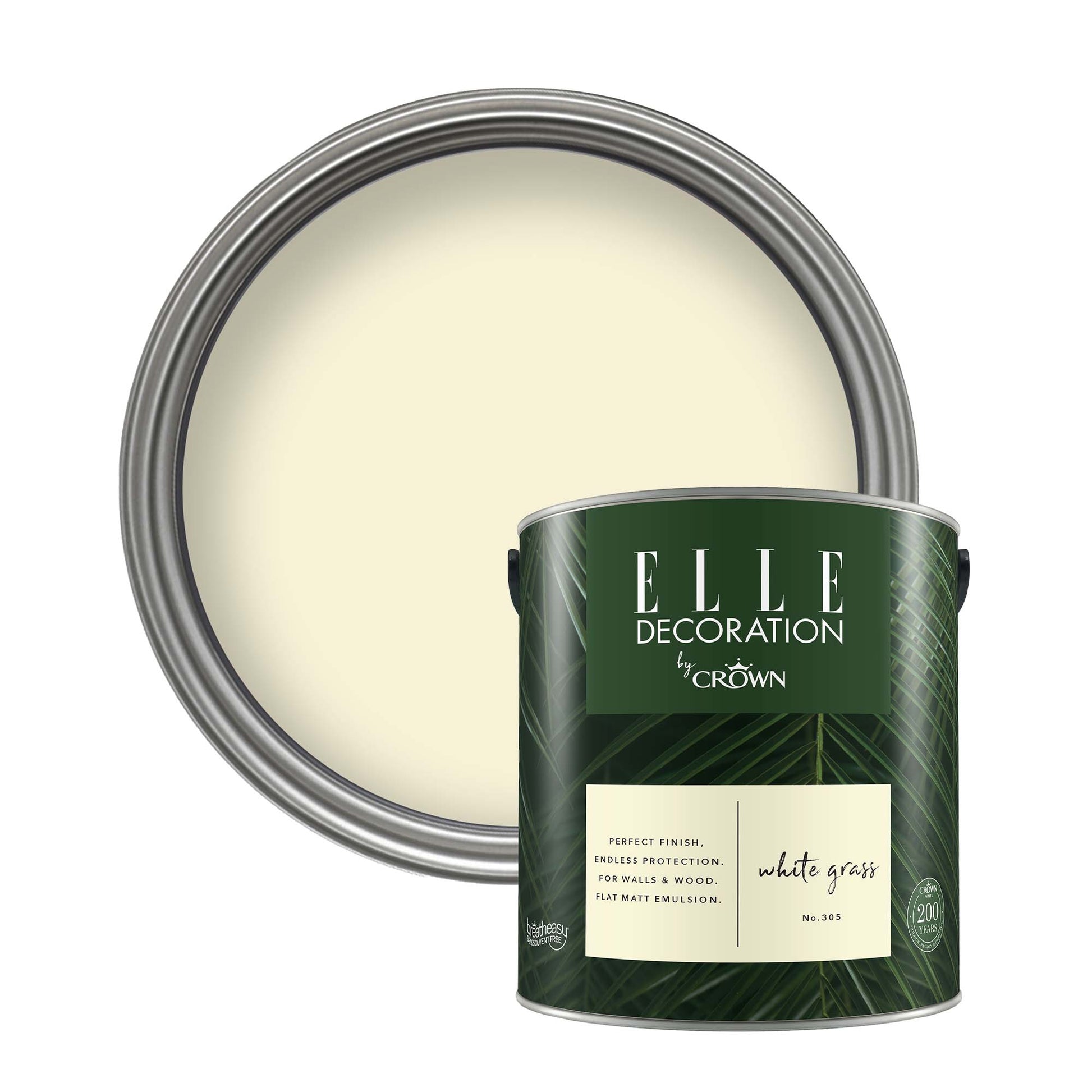 Crown Retail Elle Decoration Flat Matt - White Grass