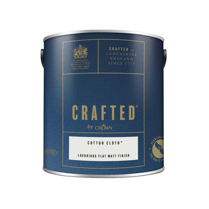 Crown Crafted Luxurious Flat Matt Finish Paint - Cotton Cloth - 2.5 Litre