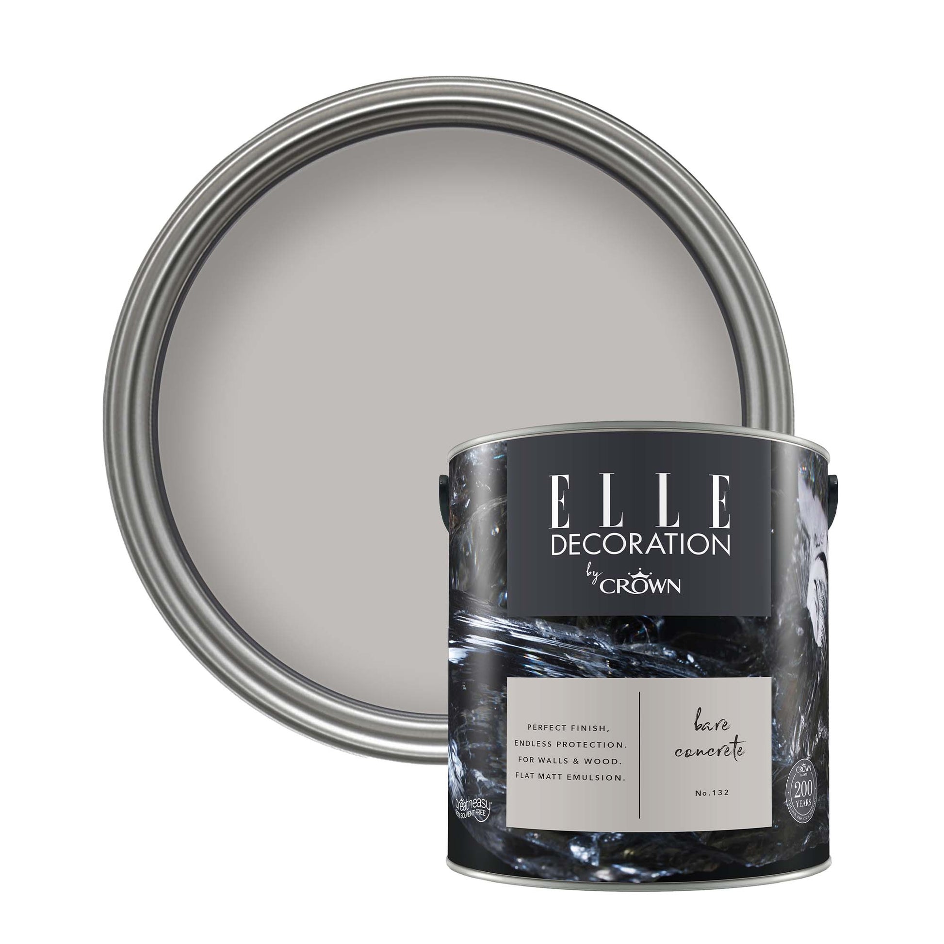 Crown Retail Elle Decoration Flat Matt - Bare Concrete