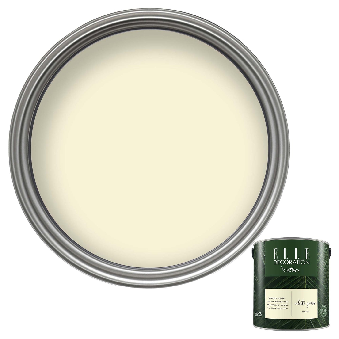 Crown Retail Elle Decoration Flat Matt - White Grass