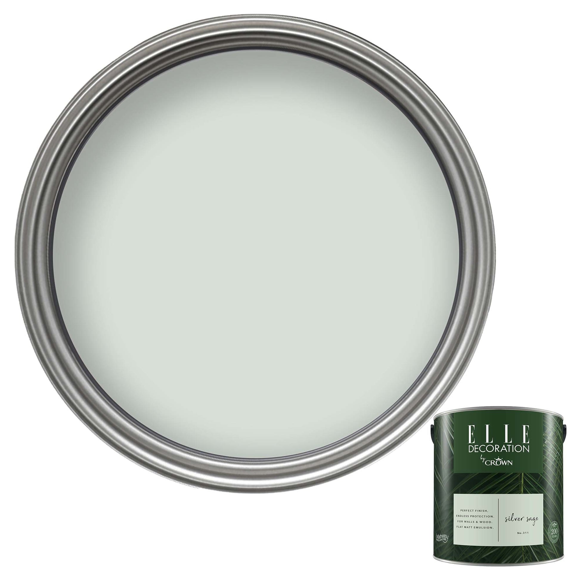 Crown Retail Elle Decoration Flat Matt - Silver Sage