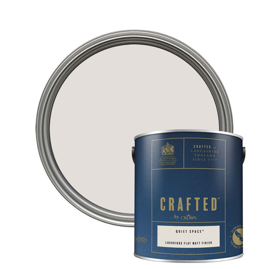 Crown Crafted Luxurious Flat Matt Finish Paint - Quiet Space - 2.5 Litre