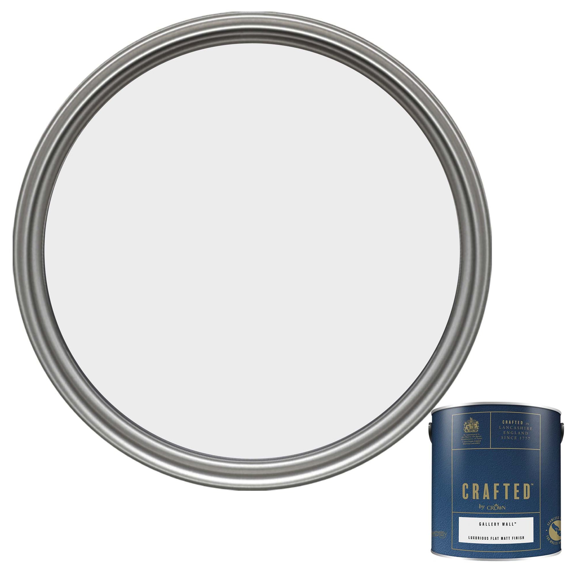 Crown Crafted Luxurious Flat Matt Finish Paint - Gallery Wall - 2.5 Litre