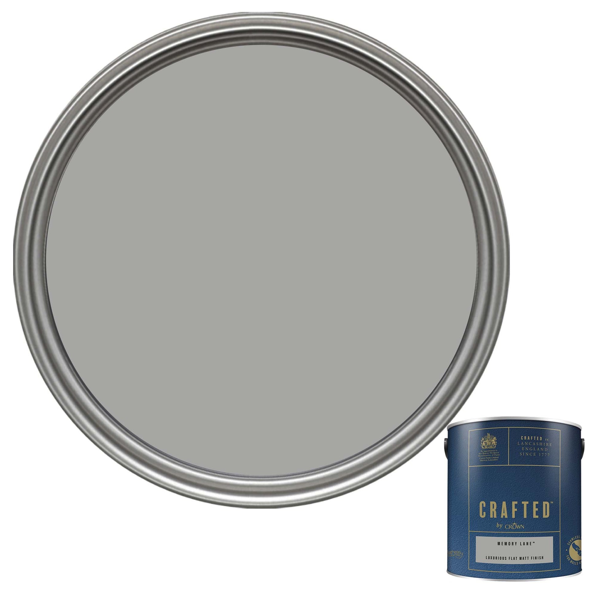 Crown Crafted Luxurious Flat Matt Finish Paint - Memory Lane - 2.5 Litre