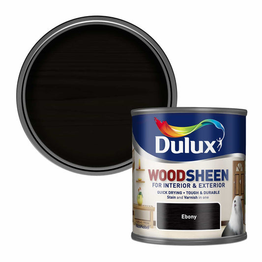 Dulux Interior and Exterior Water Based Woodsheen - Ebony - 250ml
