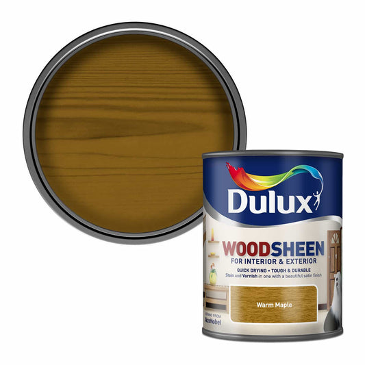 Dulux Interior and Exterior Water Based Woodsheen - Warm Maple - 750ml