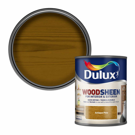 Dulux Interior and Exterior Water Based Woodsheen - Antique Pine - 750ml
